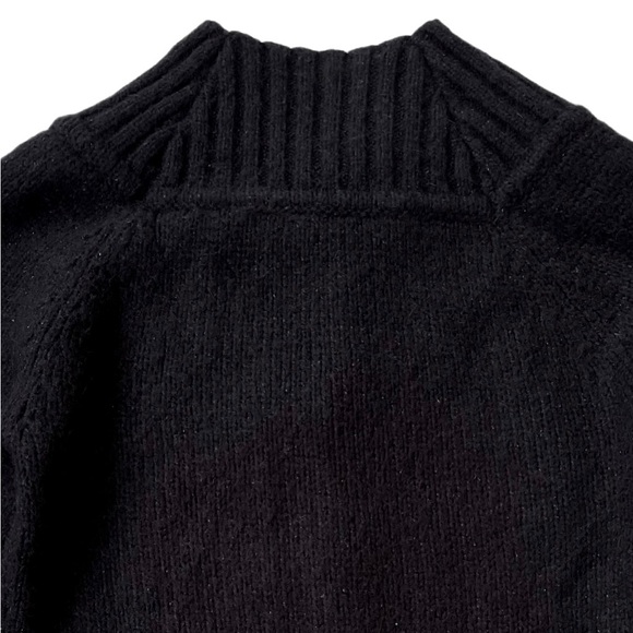 InWear Cardigan, Black & Grey, Soft Mohair Blend, Copper Buttons, Size Medium - Picture 4 of 9